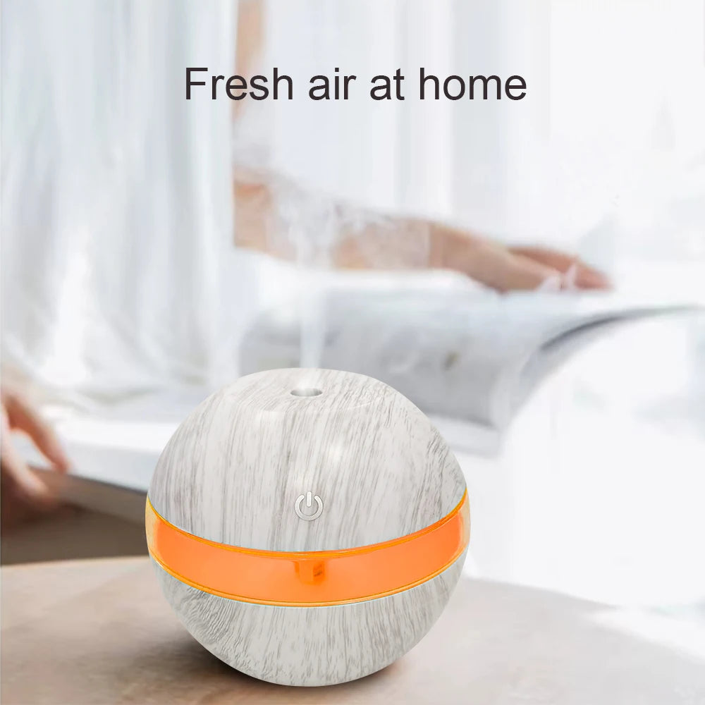 300ml Ultrasonic Humidifier cool mist maker with Timer and Auto Shut-Off essential oil Diffuser Ideal for Home Office
