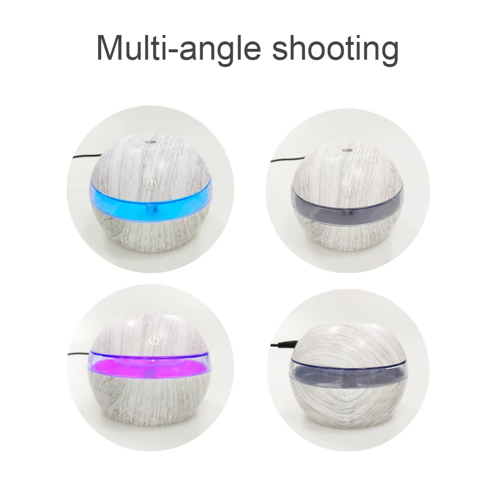 300ml Ultrasonic Humidifier cool mist maker with Timer and Auto Shut-Off essential oil Diffuser Ideal for Home Office