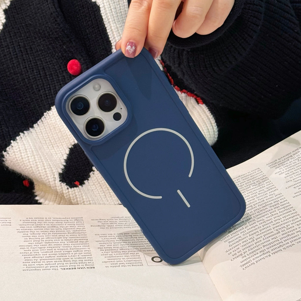 Simple Soft TPU Mag Phone Safe Case for iPhone 11 12 13 14 15 16 Pro Max Wireless Charging Magnetic Skin Touch Protective Cover