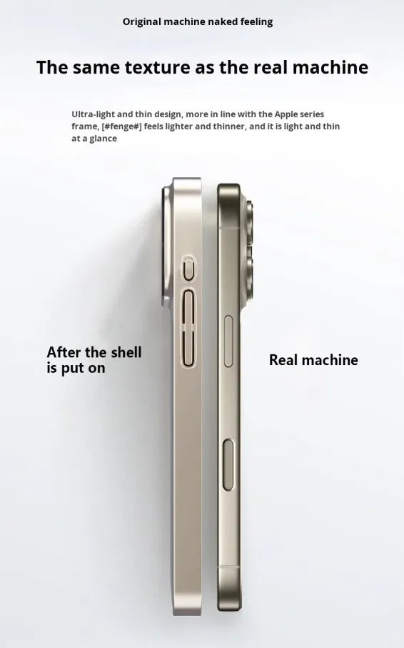 New Magnetic AG Glass Frosted Premium PC Phone Case for 17 Pro Max 17 Air 16 15 14 13 Pro Max-Minimalist Design