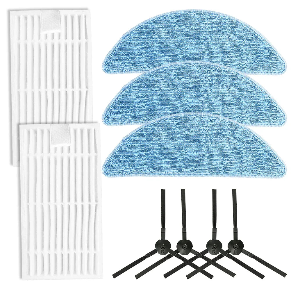 Side Brush Filter Mop Cloth Kit For ILIFE G9/G9PRO/V9/V9PRO Cleaning Vacuum Cleaner Home Appliance Accessories