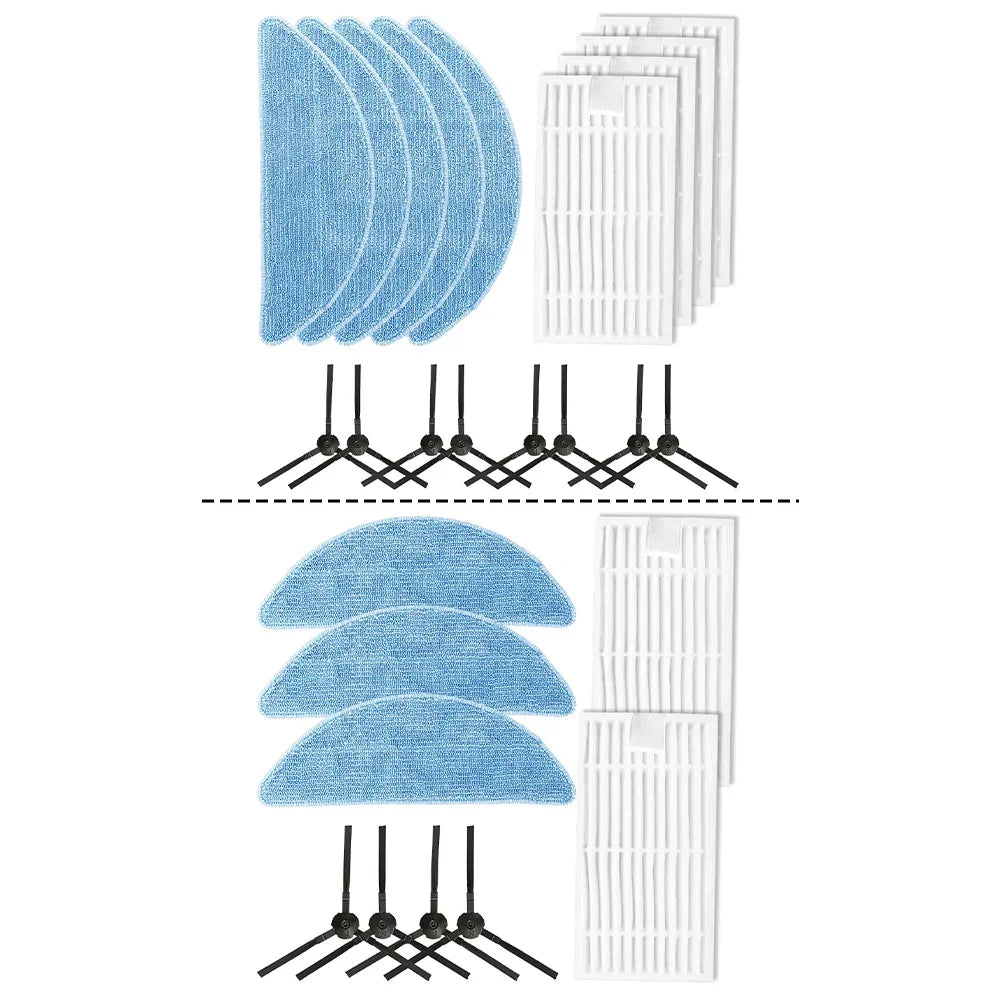 Side Brush Filter Mop Cloth Kit For ILIFE G9/G9PRO/V9/V9PRO Cleaning Vacuum Cleaner Home Appliance Accessories