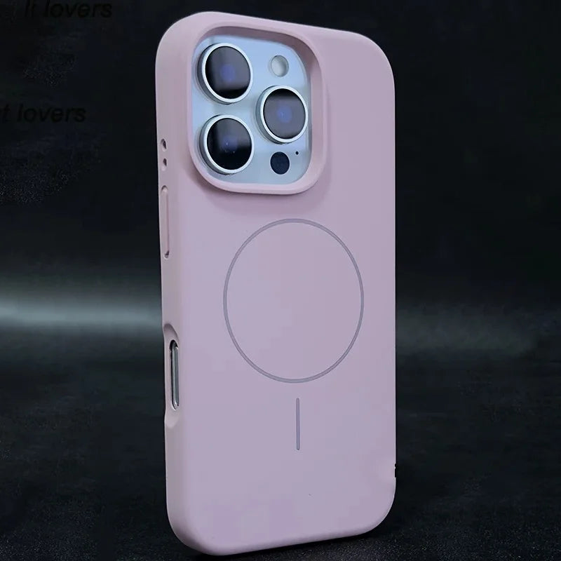 Original Silicone Matte Magnetic Case For iPhone 16 15 Plus 14 13 12 11 Pro Max For Magsafe Wireless Charging Soft Armor Cover