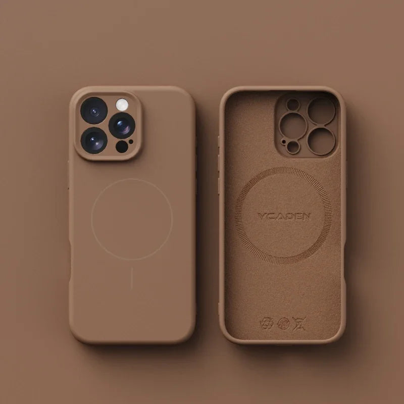 Original Liquid Soft Silicone For Magsafe Wireless Charge Magnetic Case For iPhone 16 Plus 15 14 13 12 Pro Max 11 Cover