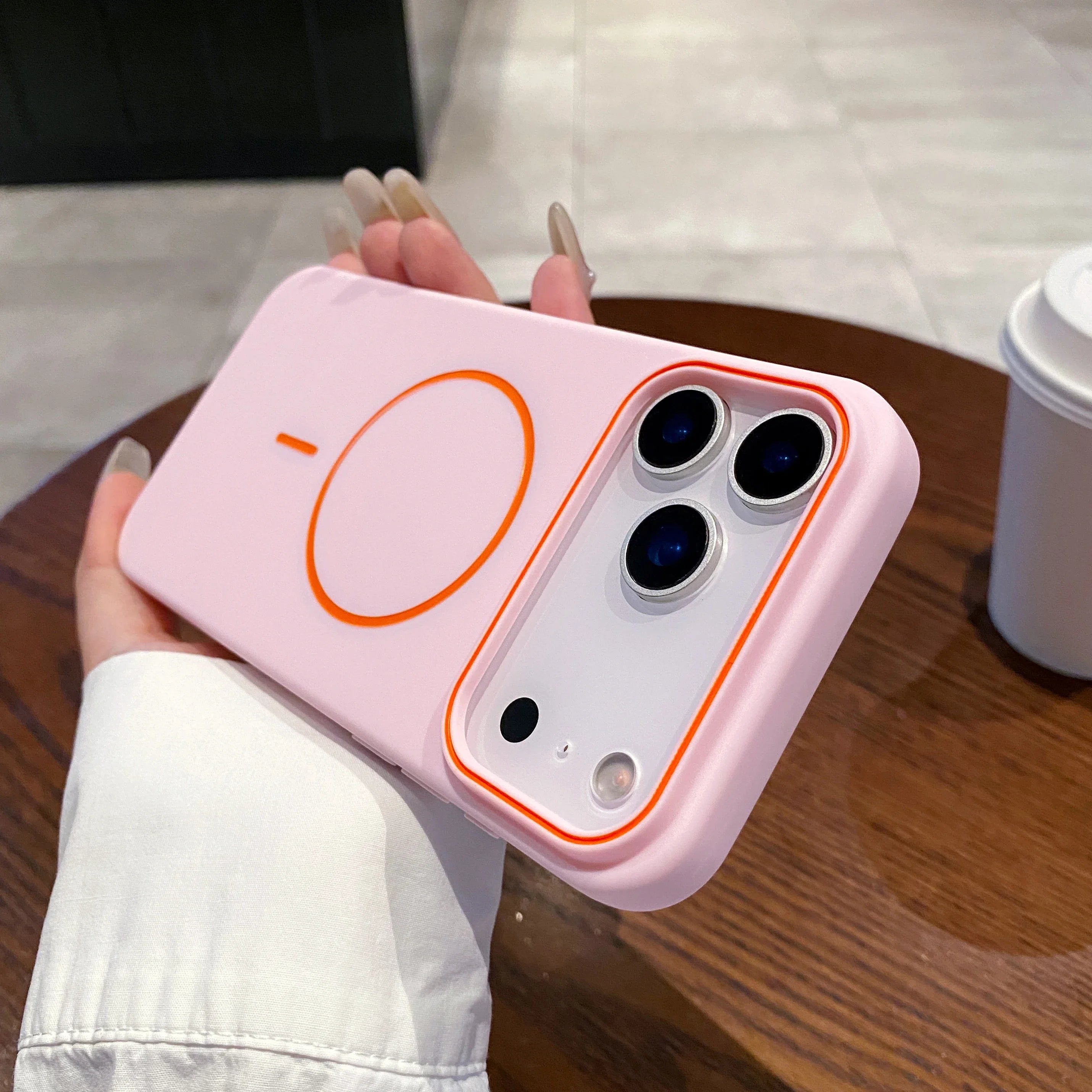 Luxury Magnetic Matte Soft Phone Case For iPhone 17 Pro Max Air 16 E 15 14 13 12 11 shockproof magsafe Wireless Charging Cover