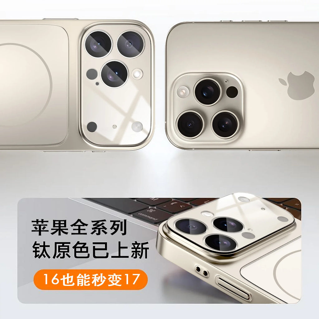 Original AG Nano Frosted Glass For Magsafe Phone Case For iPhone 17 Air 16 15 14 13 Pro Max Magnetic Wireless Charge Armor Cover