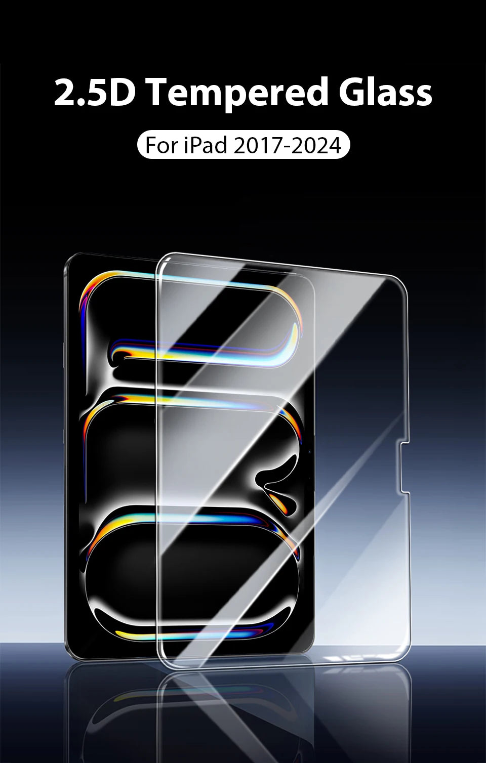 Tempered Glass For Ipad Pro 13 12.9 2024 Air 11 5 4 3 2 1 M4 M2 Screen Protector For 10 9 9th 10th Generacion Mini 7 6 10.2 Film