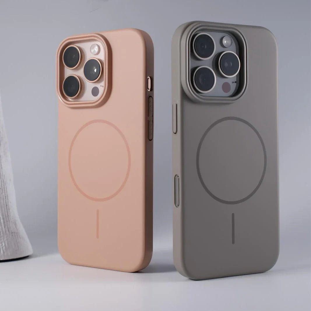 Luxury Original Hard PC Magsafe Case for iPhone 16E SE4 16 15 14 Plus 13 12 Mini 11 Pro Max Shockproof Matte Thin Magnetic Cover
