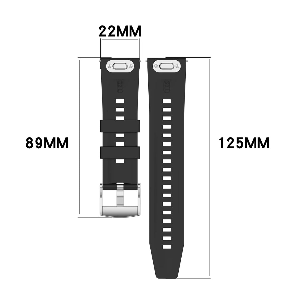 22mm Strap Suitable for Huawei Watch GT6/GT6pro Soft Durable Silicone Replacement Wristband for GT5 GT4 46mm for Amazfit Bip6