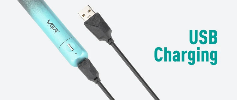 VGR 625 3in-1 Men's Personal Hair Trimming Set Rechargeable Professional Foil Shaver Portable Nose Hair Ear Hair Eyebrow Trimmer