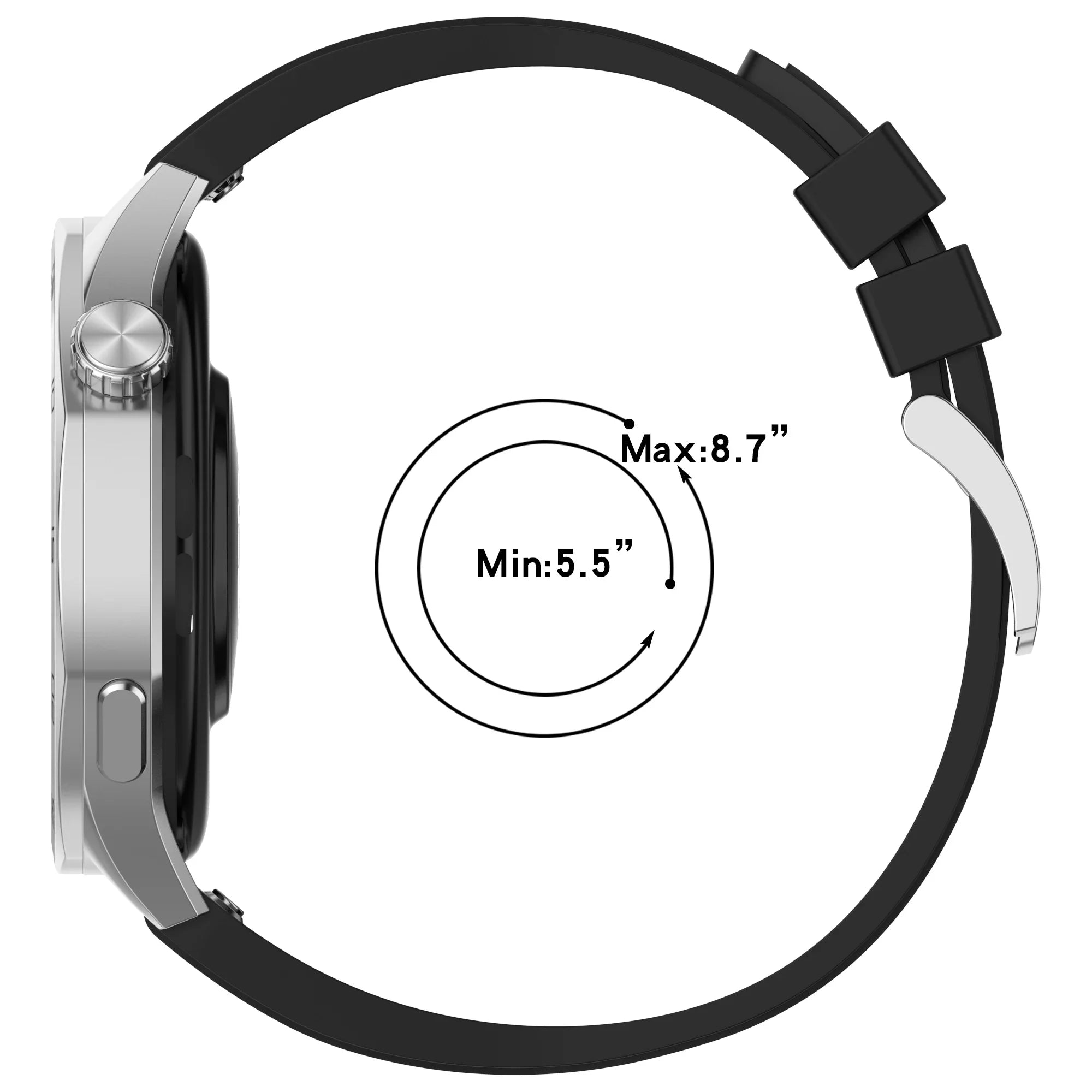 22mm Strap Suitable for Huawei Watch GT6/GT6pro Soft Durable Silicone Replacement Wristband for GT5 GT4 46mm for Amazfit Bip6