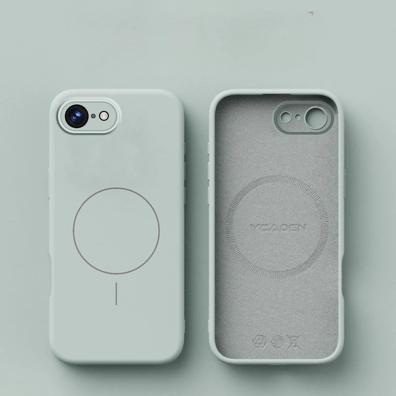 Original Liquid Soft Silicone For Magsafe Wireless Charge Magnetic Case For iPhone 16 Plus 15 14 13 12 Pro Max 11 Cover