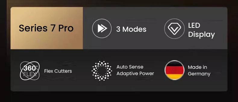Braun Series 7 Pro Electric Razor 3 Floating Blades Rechargeable Shaver 72-G7000cc 72-G1200s with Travel Case Brush Charger