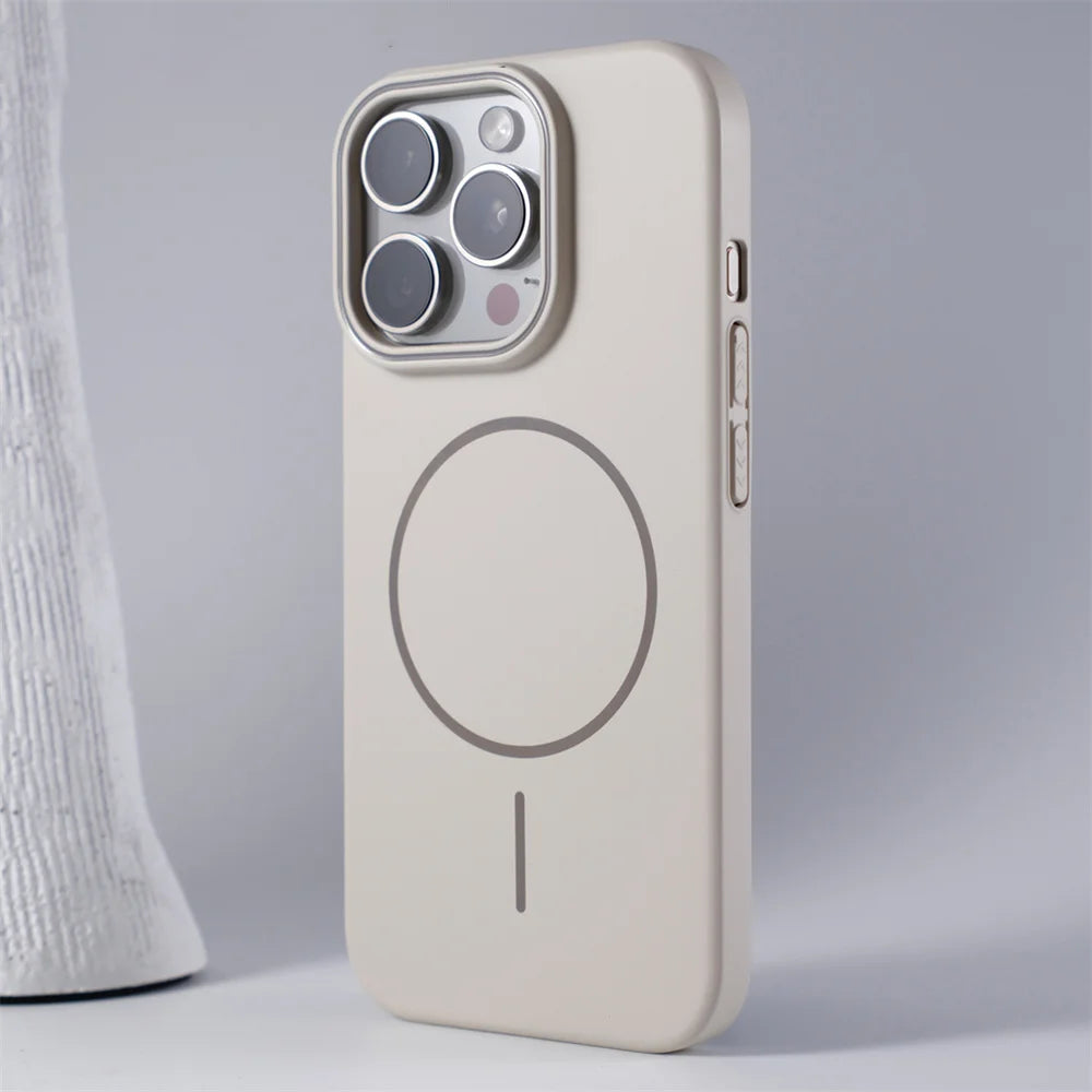 Luxury Original Hard PC For Magsafe Case for iPhone 16 15 14 Pro Max 13 12 Mini 11 Pro Plus Shockproof Matte Thin Magnetic Cover