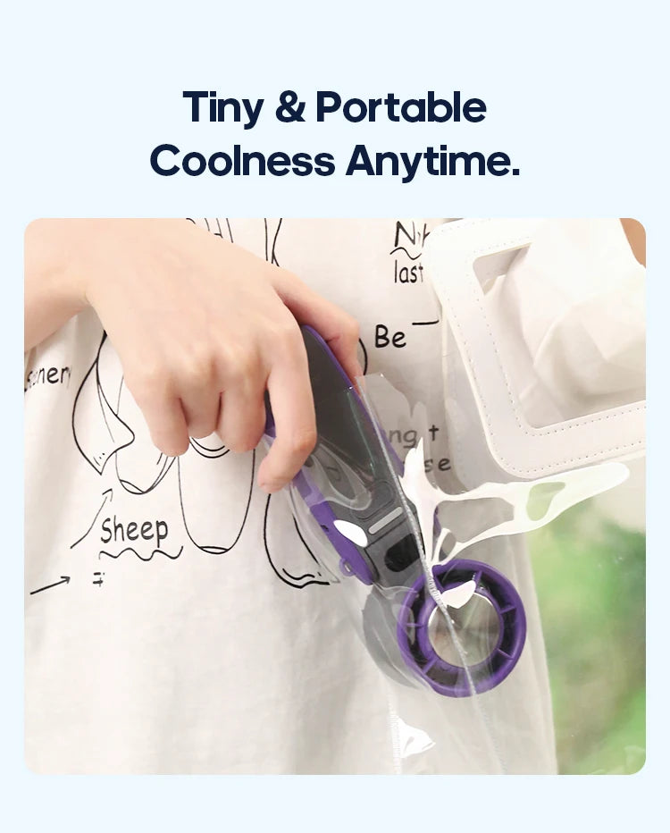 Portable High Speed Cooling Handheld Fan 3600mAh Rechargeable 100 Wind Speeds Adjustable Mini Foldable Air Cooling Turbo Fan