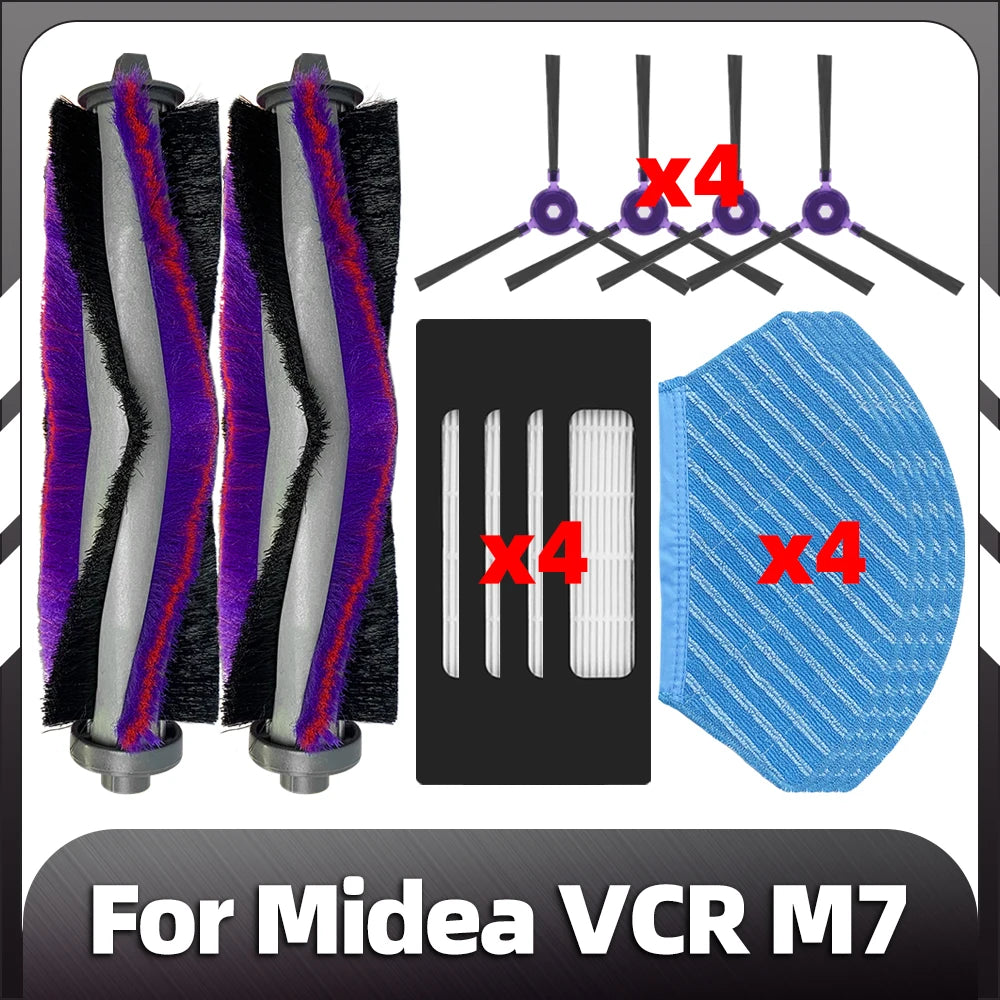 Compatible for Midea VCR M7  / M71CN i10 Robot Vacuum Roller Side Brush HEOPA Filter Mop Pads Spare Parts Accessories