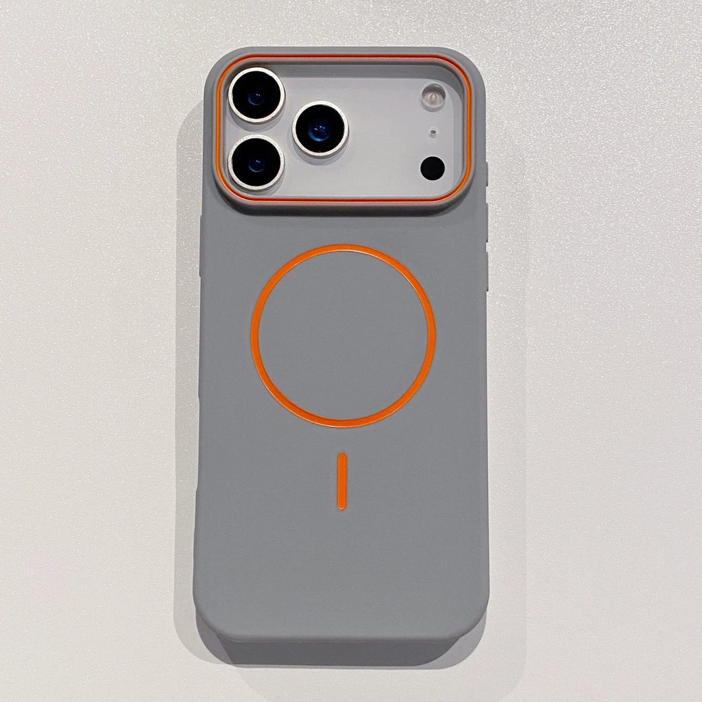 Luxury Magnetic Matte Soft Phone Case For iPhone 17 Pro Max Air 16 E 15 14 13 12 11 shockproof magsafe Wireless Charging Cover