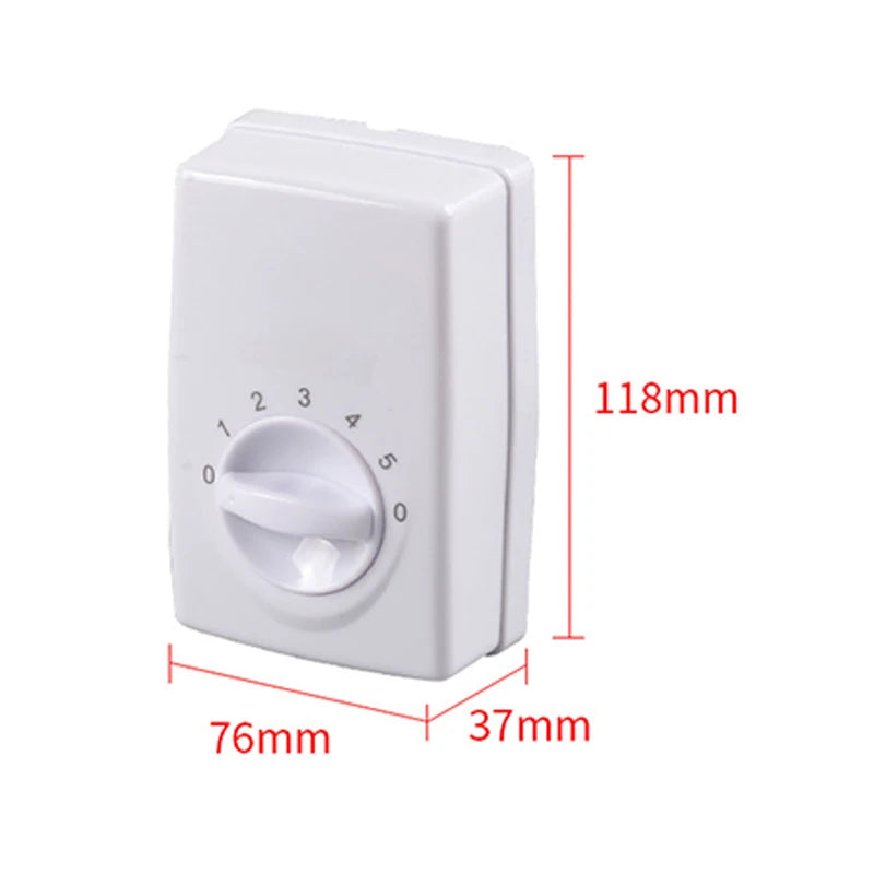 General Ceiling Fan Speed Regulator Speed Controller Electric Fan Panel Switch Five Gears Adjustable No Welding Required Install
