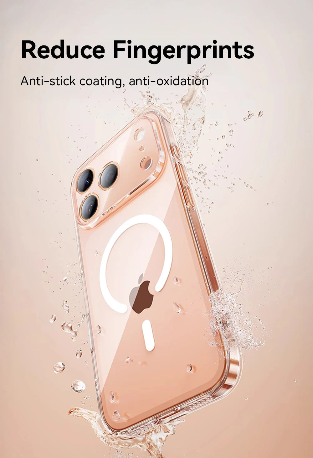 Joyroom Magnetic Case For iPhone 17 Pro Max Case Anti Yellow Transparent Cover For iPhone 17 Pro Max Wireless Charger Thin Cover