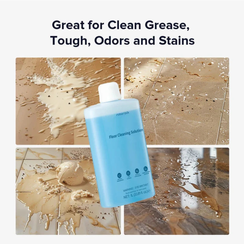 Original Roborock Floor Cleaning Solution Compatible Robot Vacuum Cleaners with Mopping and Wet & Dry Vacuum, 1L HA20