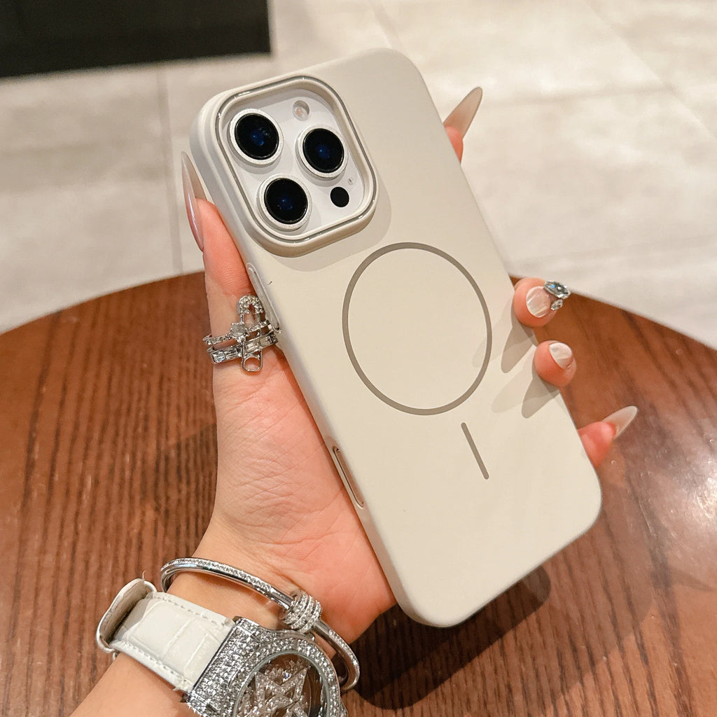 Ultra Thin PC Magnetic Phone Case For iPhone 17 16 15 14 13 12 Mini 11 Pro XR XS Max Plus Protection Magsafe Shockproof Cover