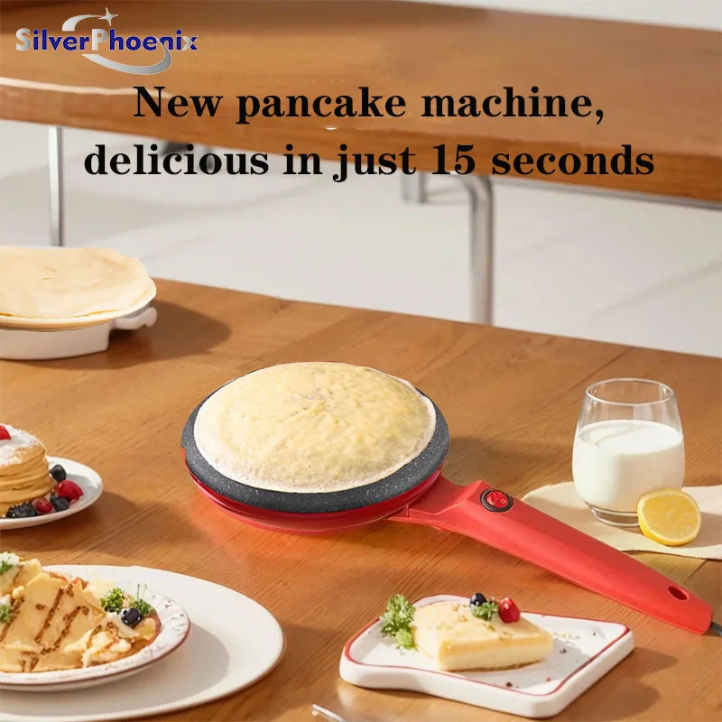 Cake Maker Machine Electric Crepe Maker Breakfast Pizza Baker Pancake Baking Pan Non-Stick Pan Chinese Spring Roll Cooking Pan