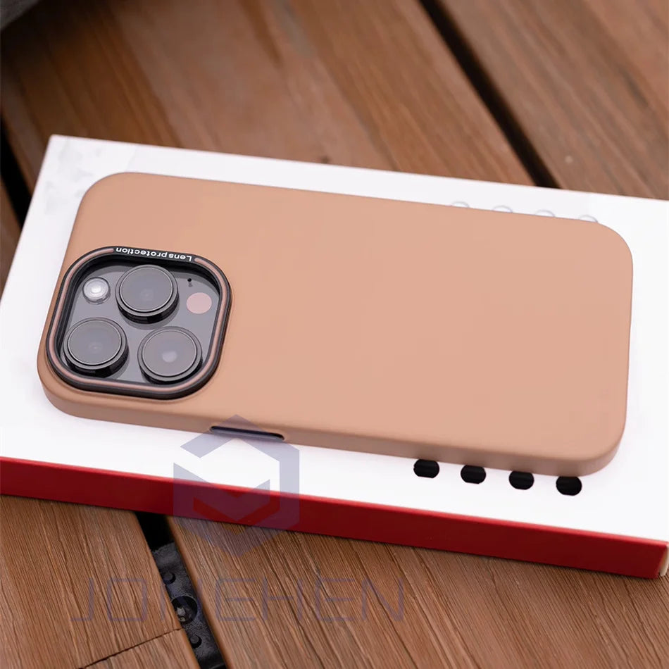 Retro Ultra Thin Matte Hard Case For iPhone Air 15 14 Plus 13 12 16 17 Pro Max Shockproof Slim Silky Skin Solid Color PC Cover