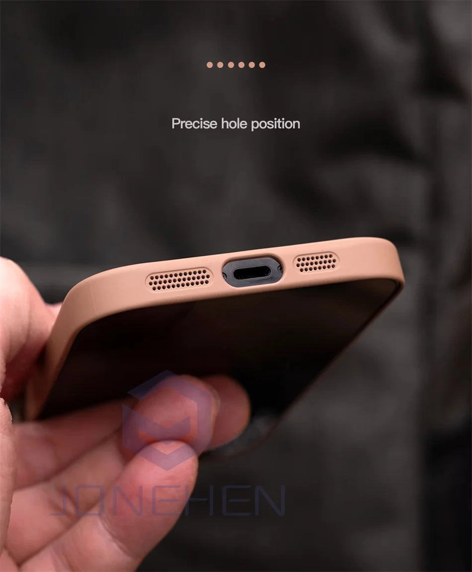 Retro Ultra Thin Matte Hard Case For iPhone Air 15 14 Plus 13 12 16 17 Pro Max Shockproof Slim Silky Skin Solid Color PC Cover