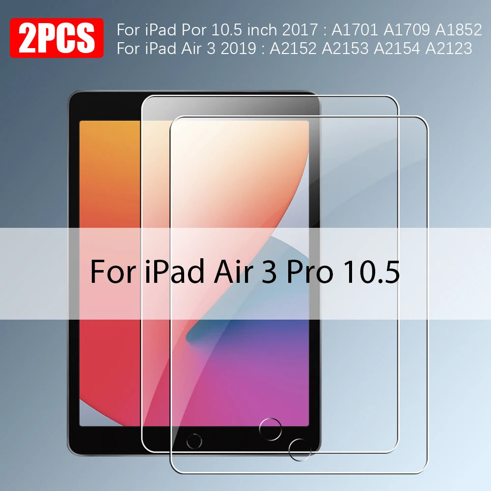 Tempered Glass For Ipad Pro 13 12.9 2024 Air 11 5 4 3 2 1 M4 M2 Screen Protector For 10 9 9th 10th Generacion Mini 7 6 10.2 Film