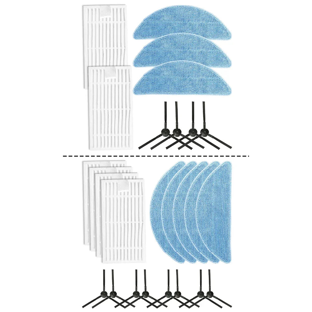 Side Brush Filter Mop Cloth Kit For ILIFE G9/G9PRO/V9/V9PRO Cleaning Vacuum Cleaner Home Appliance Accessories
