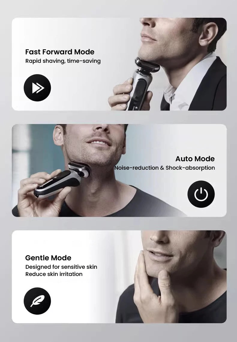 Braun Series 7 Pro Electric Razor 3 Floating Blades Rechargeable Shaver 72-G7000cc 72-G1200s with Travel Case Brush Charger