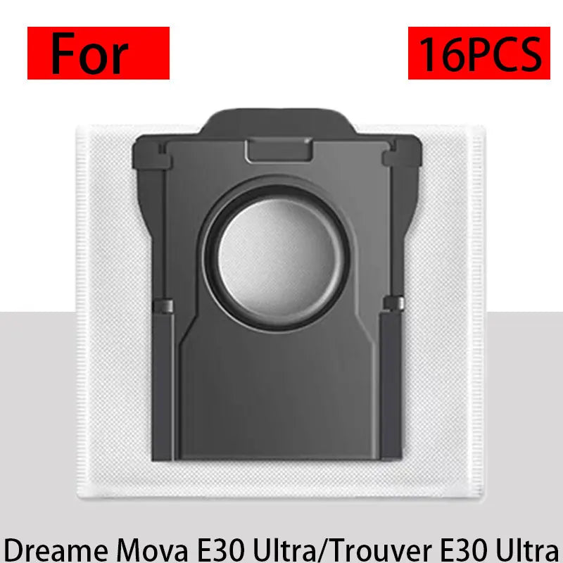 for Dreame Mova E30 Ultra/Trouver E30 Ultra vacuum cleaner replacement parts, the main brush side brush cloth dust bag filter