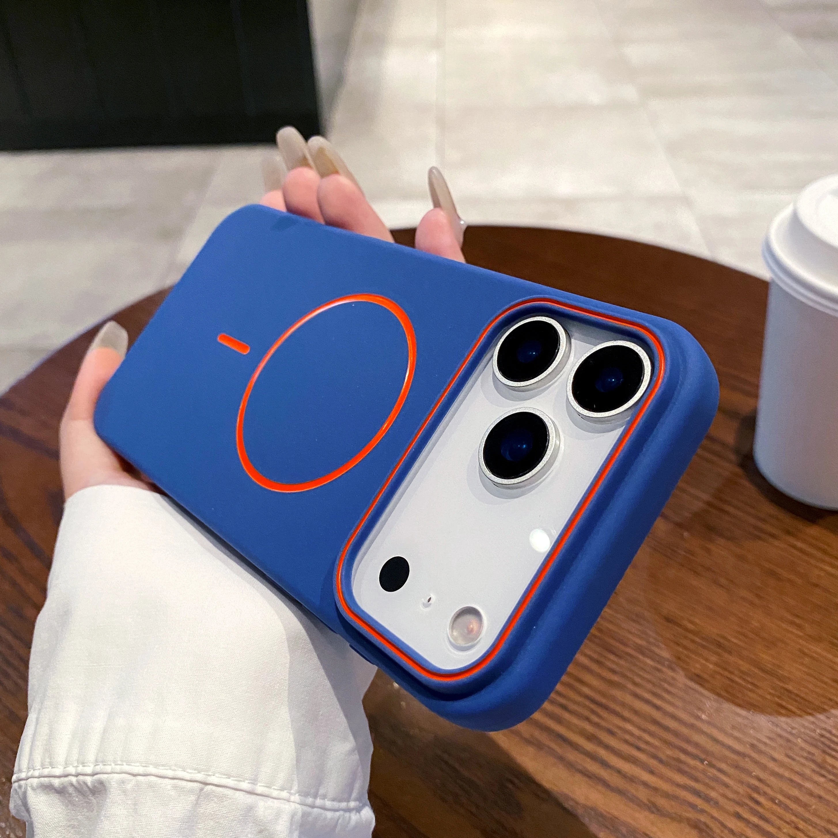 Luxury Magnetic Matte Soft Phone Case For iPhone 17 Pro Max Air 16 E 15 14 13 12 11 shockproof magsafe Wireless Charging Cover