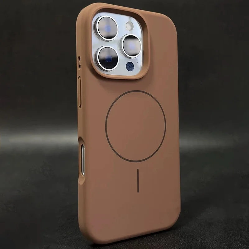 Original Silicone Matte Magnetic Case For iPhone 16 15 Plus 14 13 12 11 Pro Max For Magsafe Wireless Charging Soft Armor Cover