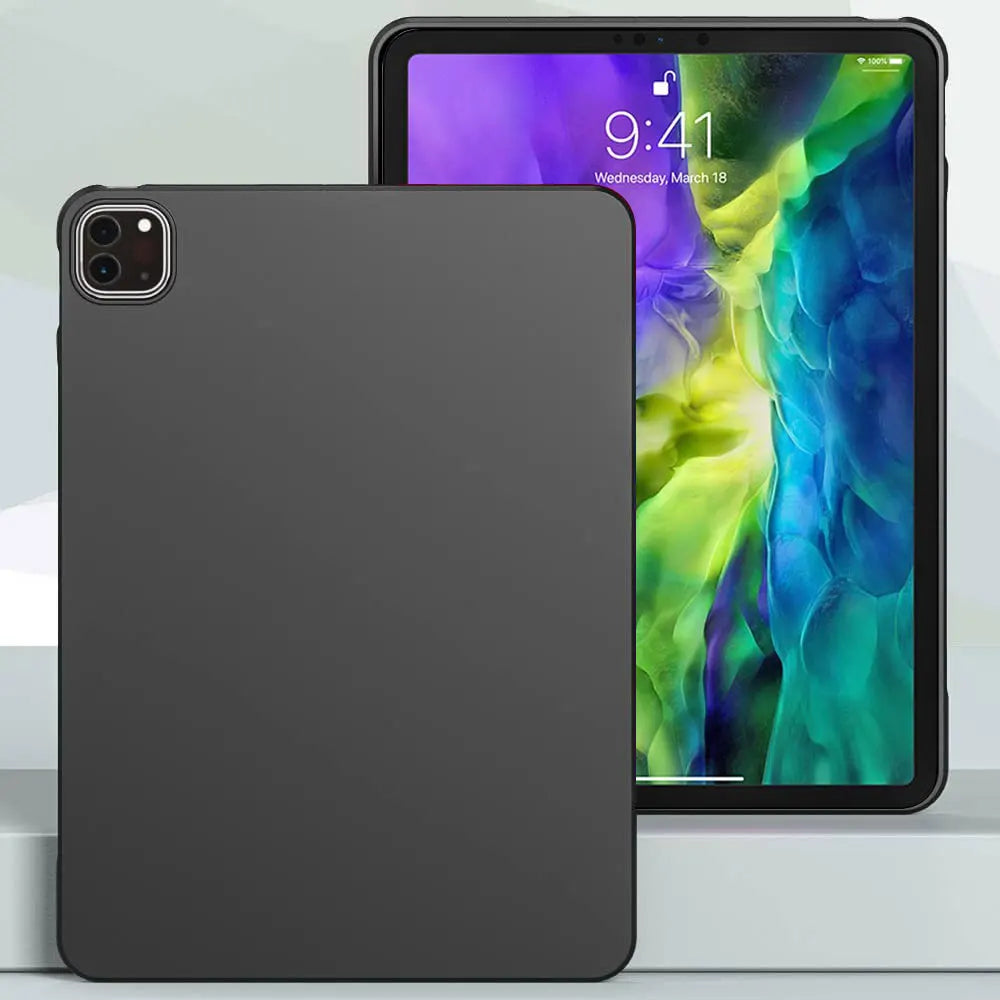 Tablet Case For iPad 5th 6th 7th 8th 9th 10th Mini Air 1 2 3 4 5 6 11 13 2024 Pro 11 12.9 13 10.5 9.7 Black Protective Cover