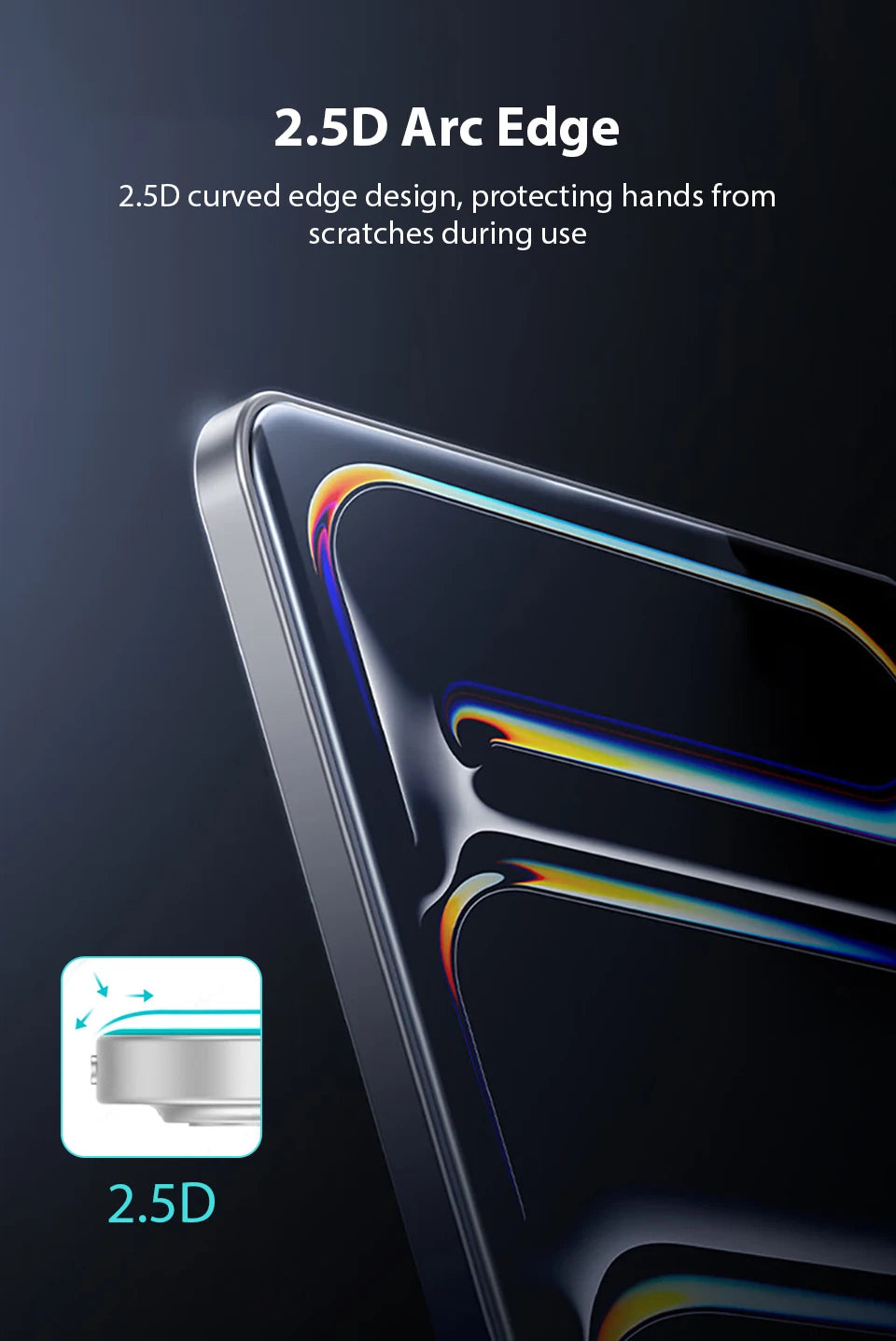 Tempered Glass For Ipad Pro 13 12.9 2024 Air 11 5 4 3 2 1 M4 M2 Screen Protector For 10 9 9th 10th Generacion Mini 7 6 10.2 Film