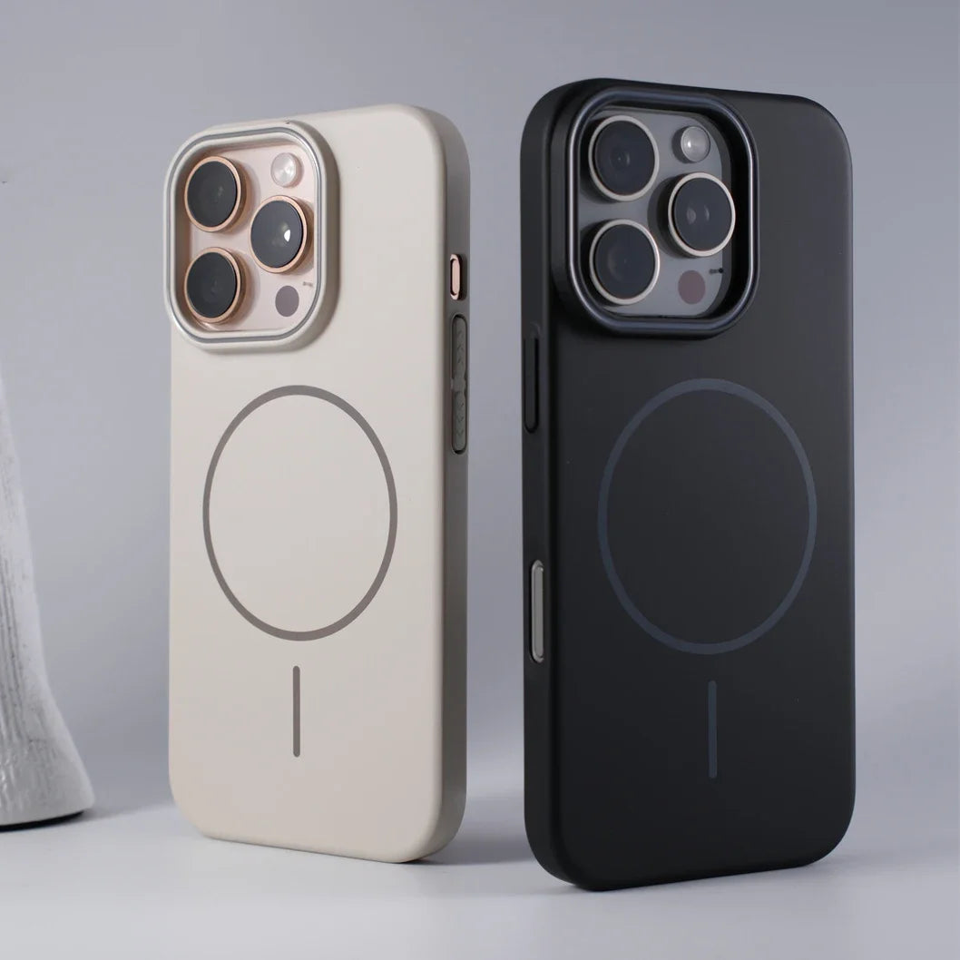 Luxury Original Hard PC Magsafe Case for iPhone 16E SE4 16 15 14 Plus 13 12 Mini 11 Pro Max Shockproof Matte Thin Magnetic Cover