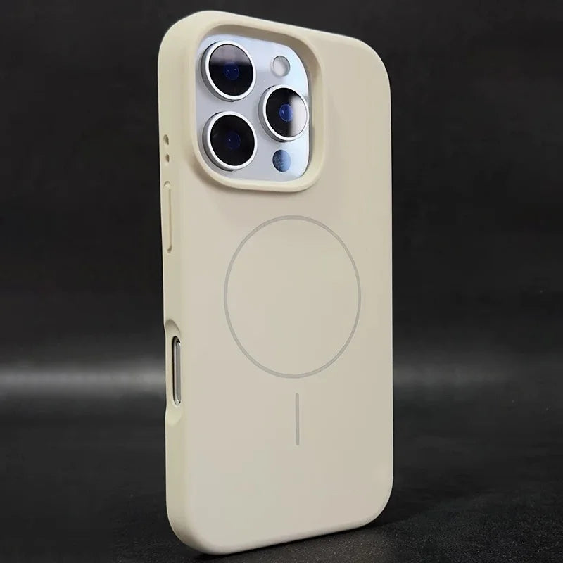 Original Silicone Matte Magnetic Case For iPhone 16 15 Plus 14 13 12 11 Pro Max For Magsafe Wireless Charging Soft Armor Cover