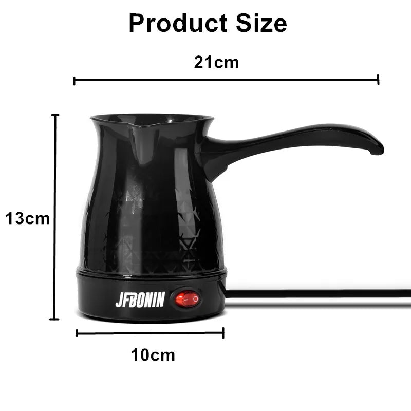 0.35L Electric Turkish Plastic Coffee Pot Electric Kettle Quick Boiling Teapot Middle East Brewing Coffee