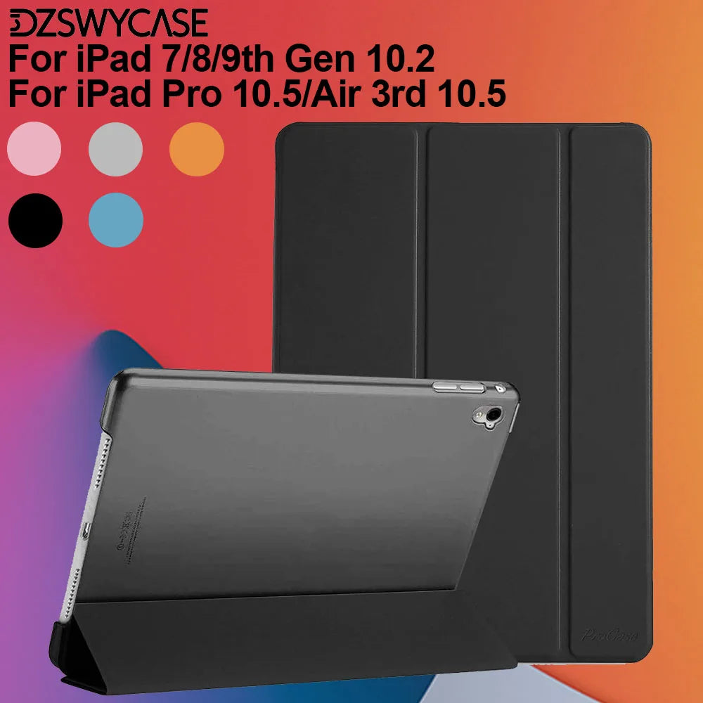 Case for iPad 9th/8th/7th Gen(2021/2020/2019)10.2 inch,for iPad Air 3rd 10.5" 2019 /iPad Pro 10.5" 2017,Auto Sleep / Wake Cover