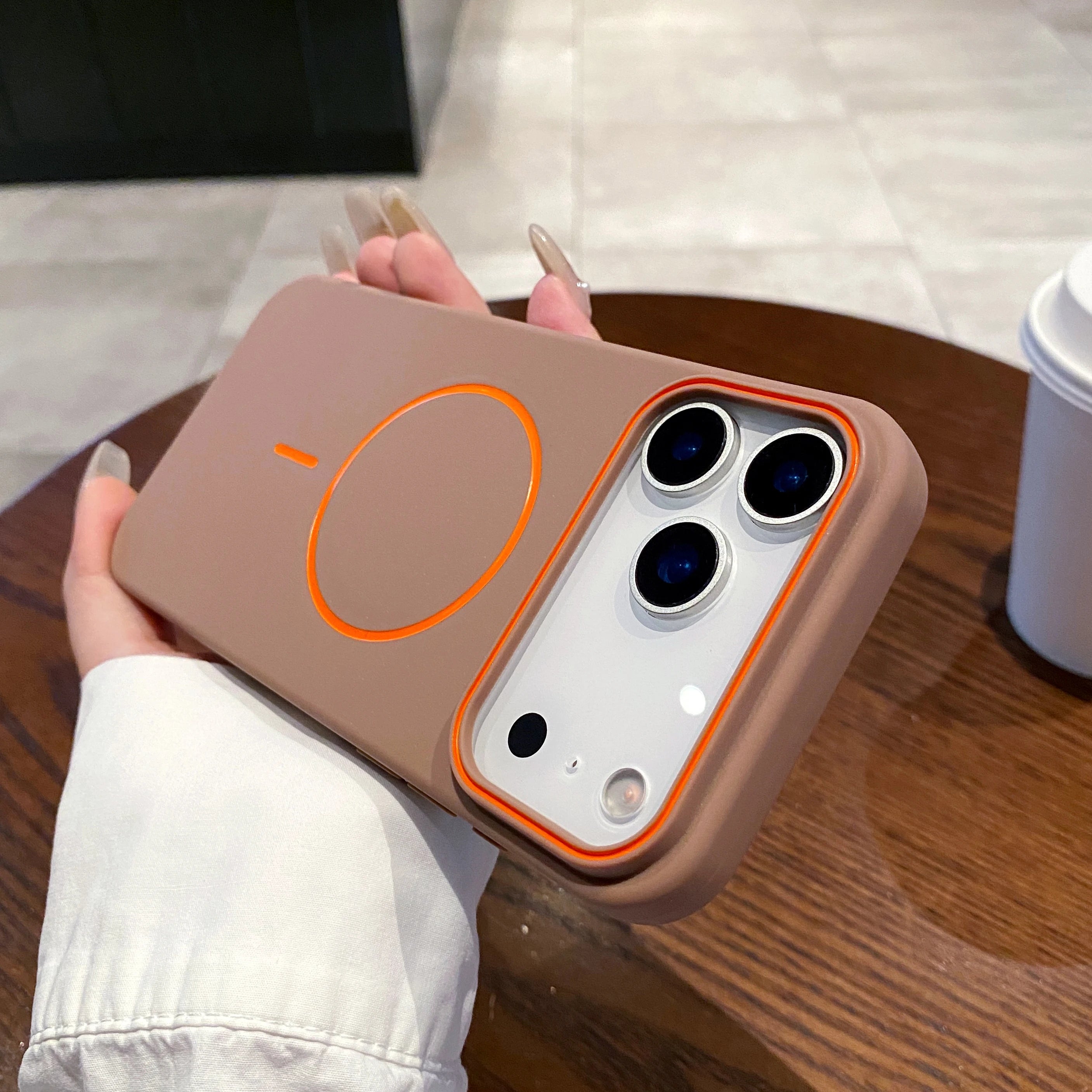 Luxury Magnetic Matte Soft Phone Case For iPhone 17 Pro Max Air 16 E 15 14 13 12 11 shockproof magsafe Wireless Charging Cover