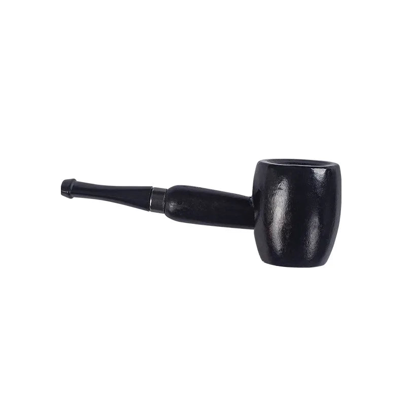 Wood Tobacco Somking Pipe Portable Straight Bent Small Somking Tobacco Pipe Men's Wooden Pipe Smoker Gift