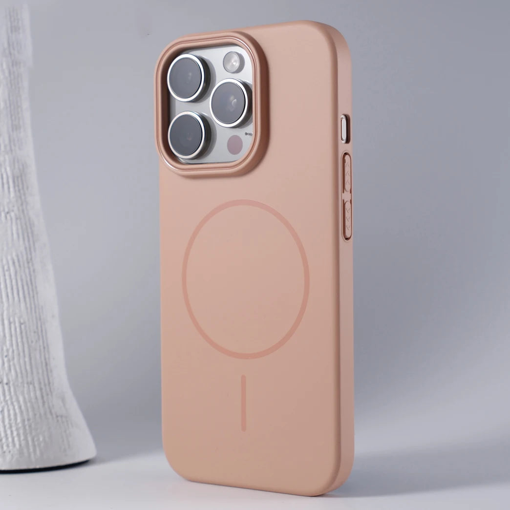 Luxury Original Hard PC For Magsafe Case for iPhone 16 15 14 Pro Max 13 12 Mini 11 Pro Plus Shockproof Matte Thin Magnetic Cover