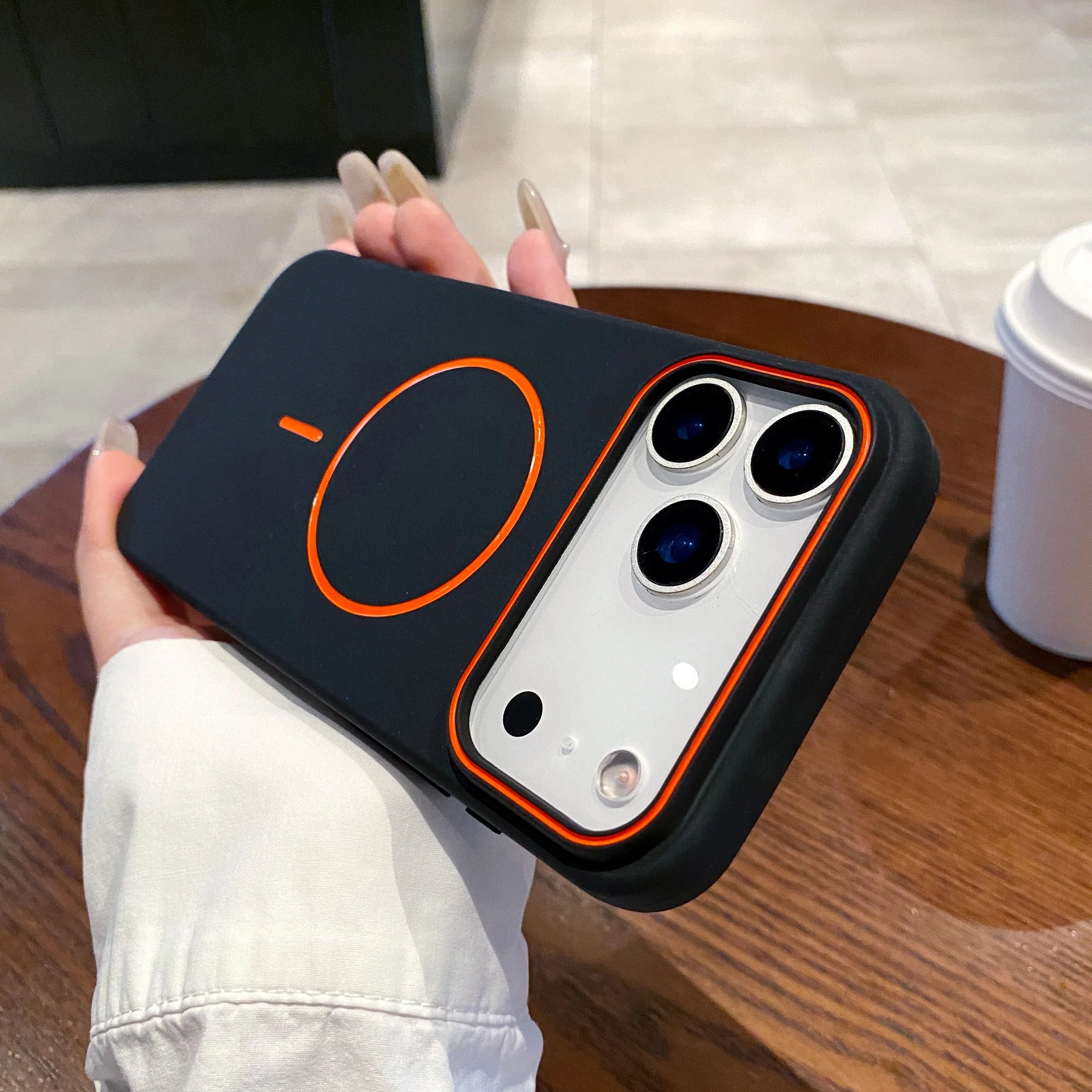 Luxury Magnetic Matte Soft Phone Case For iPhone 17 Pro Max Air 16 E 15 14 13 12 11 shockproof magsafe Wireless Charging Cover