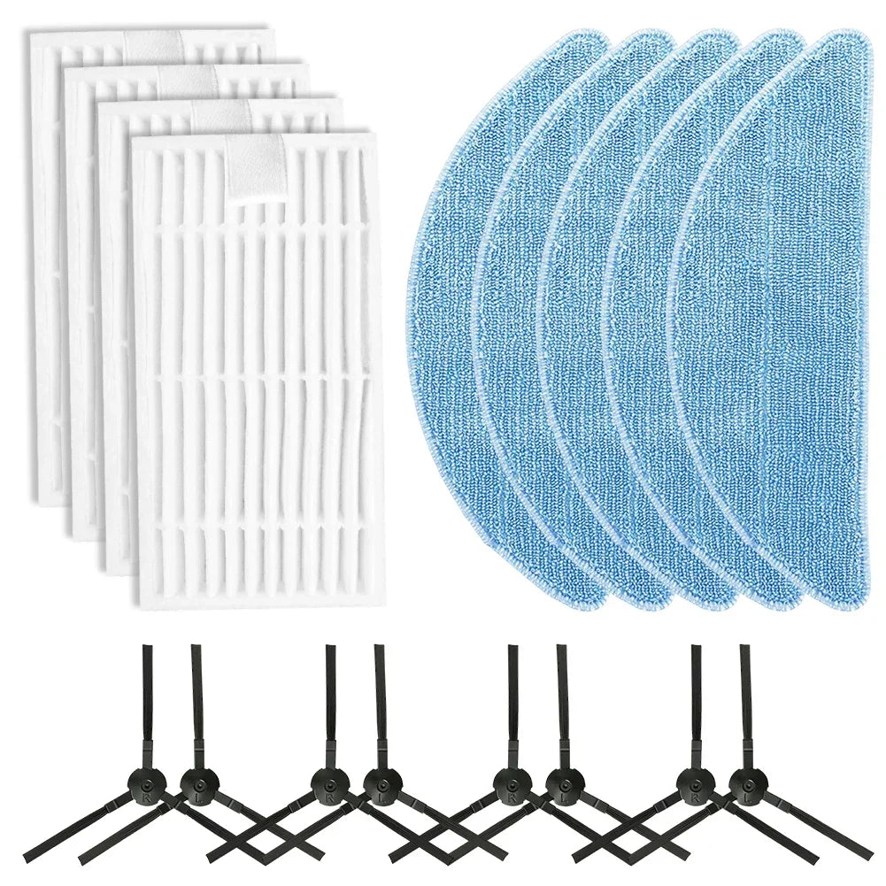 Side Brush Filter Mop Cloth Kit For ILIFE G9/G9PRO/V9/V9PRO Cleaning Vacuum Cleaner Home Appliance Accessories