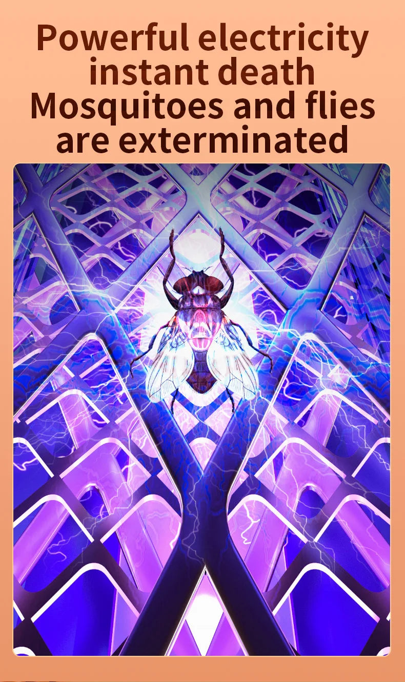 Foldable Electric Mosquito Swatter 3-in-1 Electric Mosquito Killer Rechargeable Wall-Mounted Mosquito Swatter Anti-mosquito Lamp