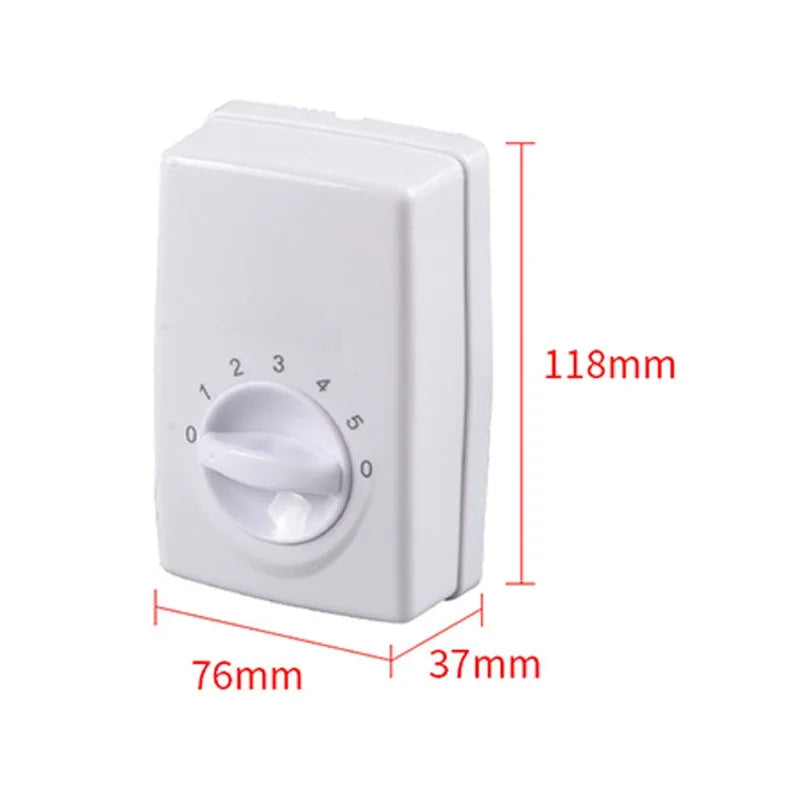 General Ceiling Fan Speed Regulator Speed Controller Electric Fan Panel Switch Five Gears Adjustable No Welding Required Install