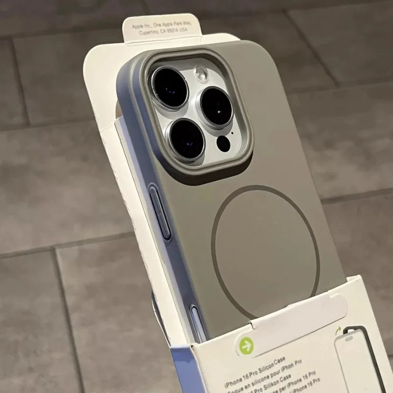 Ultra Thin PC Magnetic Phone Case For iPhone 17 16 15 14 13 12 Mini 11 Pro XR XS Max Plus Protection Magsafe Shockproof Cover