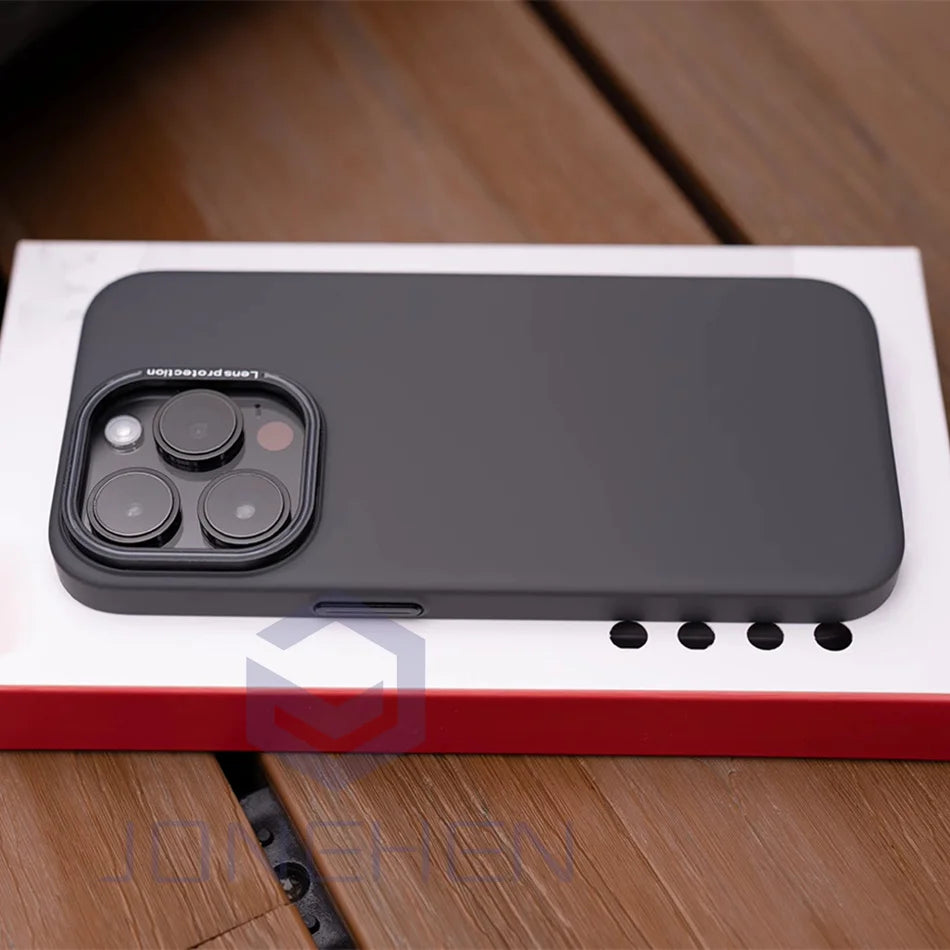 Retro Ultra Thin Matte Hard Case For iPhone Air 15 14 Plus 13 12 16 17 Pro Max Shockproof Slim Silky Skin Solid Color PC Cover