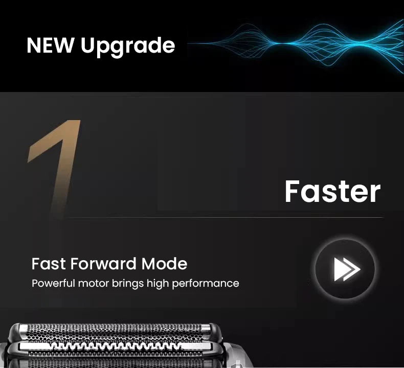 Braun Series 7 Pro Electric Razor 3 Floating Blades Rechargeable Shaver 72-G7000cc 72-G1200s with Travel Case Brush Charger